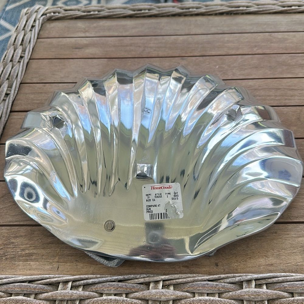 Homegoods Silver Seashell Tray Decor - Picture 5 of 5